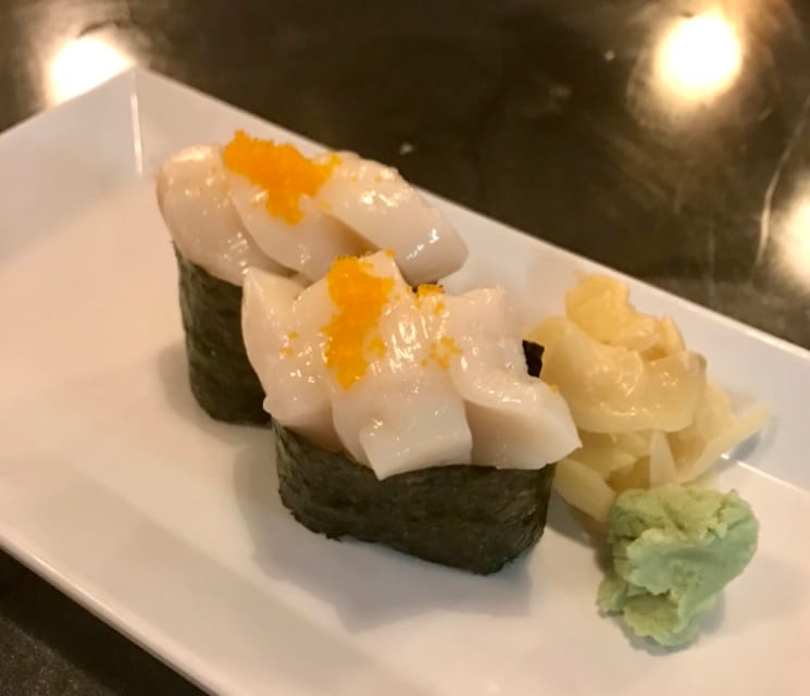 Scallop Nigiri.