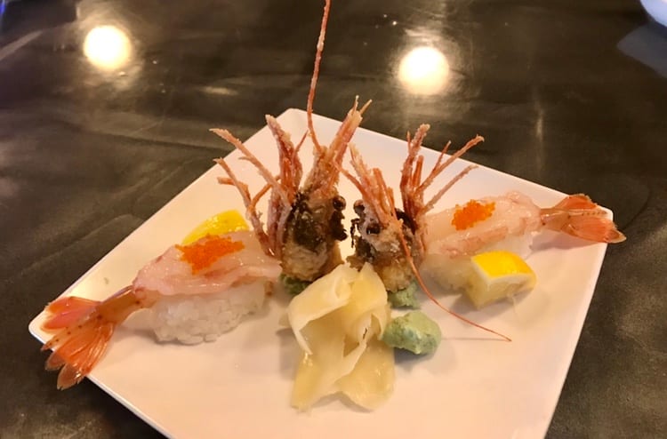 Sweet Shrimp Nigiri.